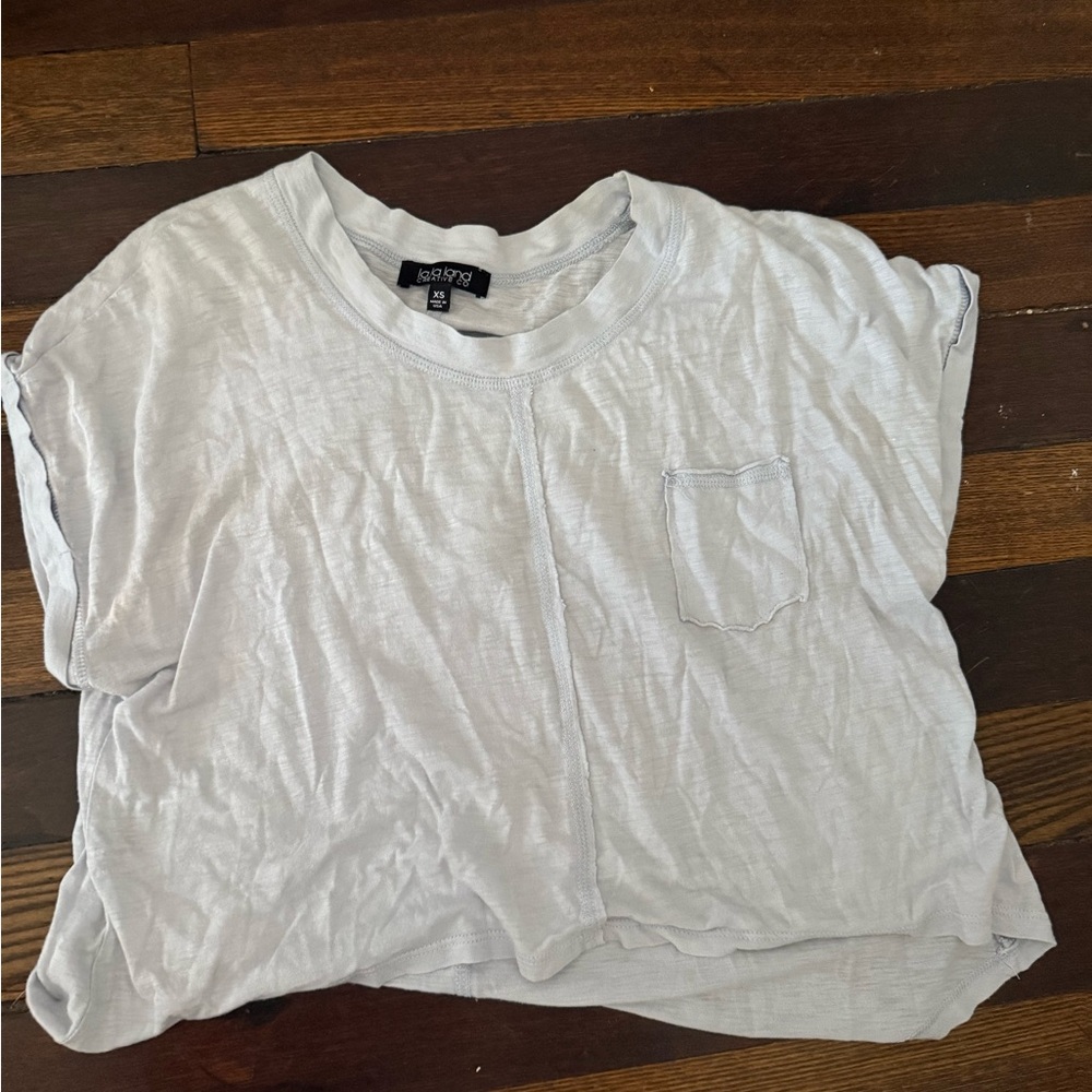 Light Blue Short Sleeve Top